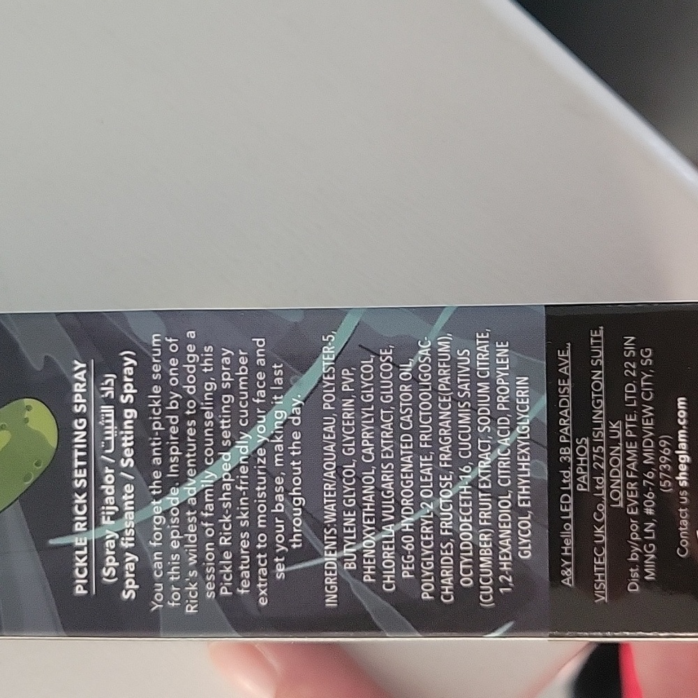 Glam Green Pickle Rick Setting Spray - Picture 3 of 5